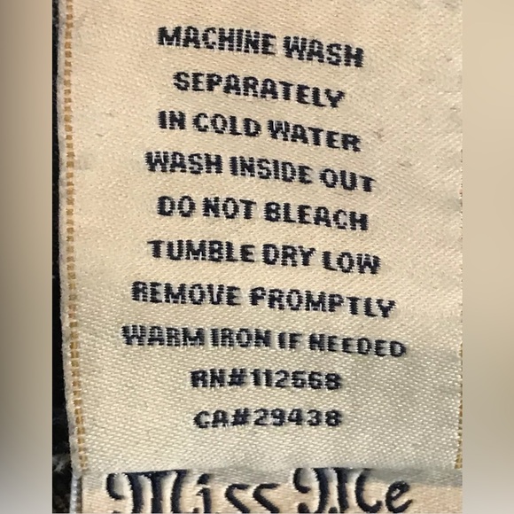 Miss Me Jeans Womens Bootcut Size 28 X 28 3/4 Altered Embroidered Bedazzled - Picture 14 of 15